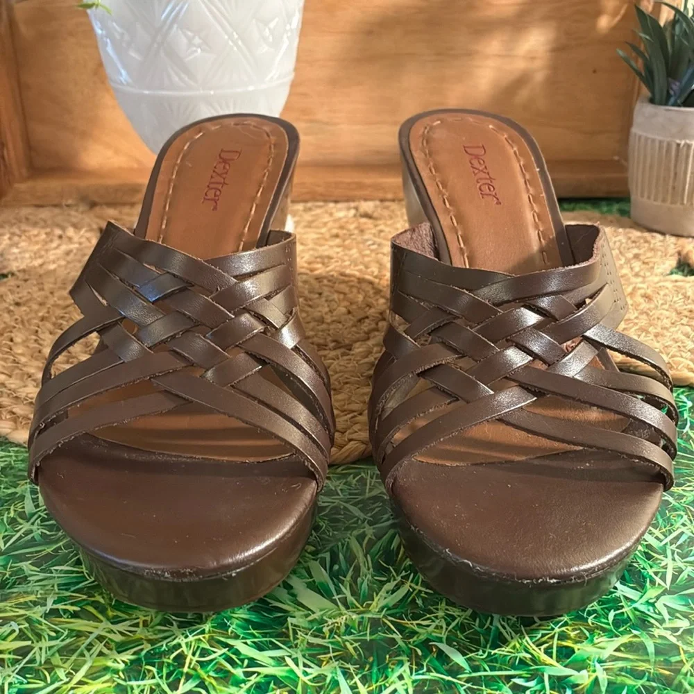 Dexter Brown Wedge Shoes